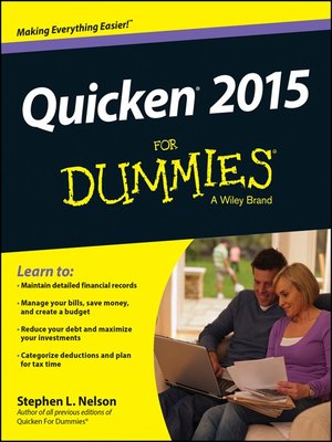 cover image of Quicken 2015 For Dummies